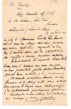 Carta del Dr. Garibay