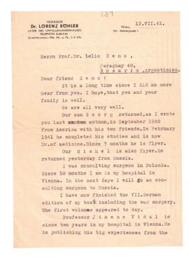 Carta de Lorenz Bohler del 12 de julio de 1941