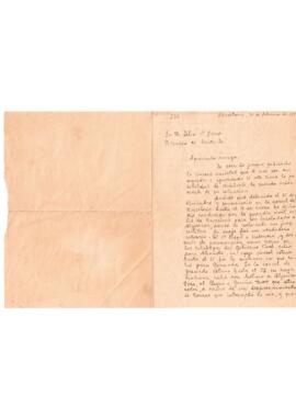 Carta de Olga Taréeva del 10 de febrero de 1933