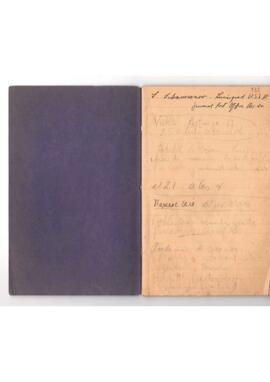 Libreta personal de Lelio Zeno