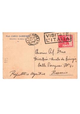 Carta de Prof. Carlo Gamberini
