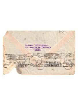 Sobre de carta del Doctor Dufourmentel