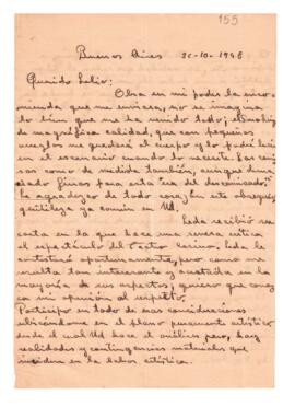 Carta de José María del 26 de octubre de 1948