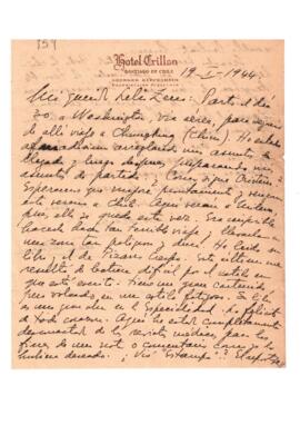 Carta de Juan Llariú del 19 de enero de 1944