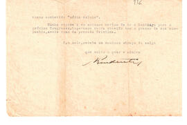 Página de correspondencia personal dirigida presuntamente a Lelio Zeno y Cristina