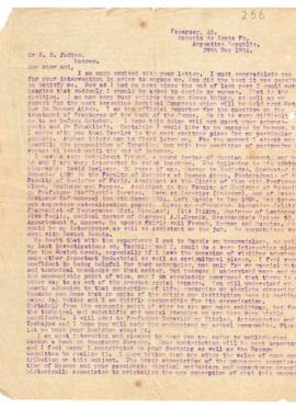 Carta de Zeno para Serge Judine de 1934