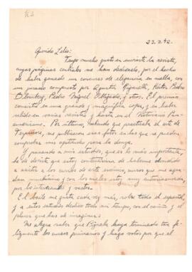 Carta de Beba del 23 de marzo de 1942