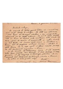 Carta de Arturo Manna