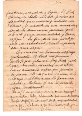 Página de una carta escrita por Lelio Zeno