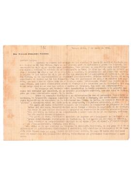 Carta de Emilio Pizarro Crespo del 7 de junio de 1942