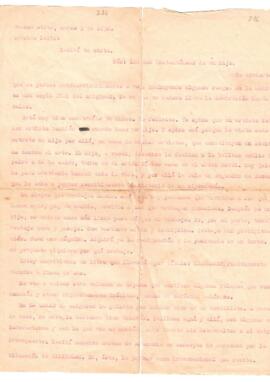 Carta de Elias del 5 de marzo de 1930