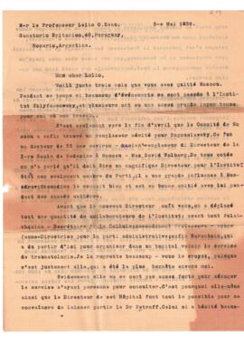 Carta de Serge Judine del 3 de mayo de 1932