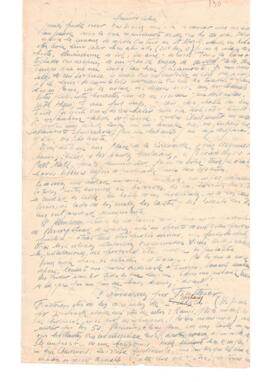 Carta personal para Lelio Zeno con descripción de caso médico