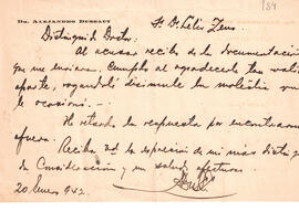 Carta del Dr. Alejandro Dussaut