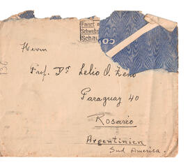 Sobre de carta. Posible fecha 11/9/33