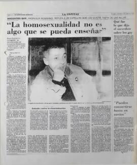 La homosexualidad no es algo que se pueda enseñar