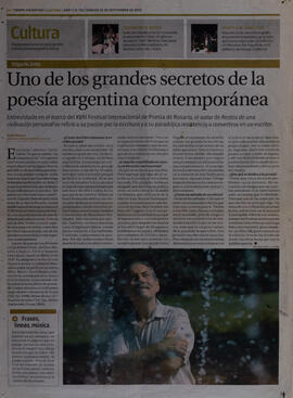 Uno de los grandes secretos de la poesía argentina contemporánea