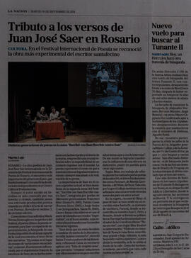 Tributo a los versos de Juan José Saer en Rosario