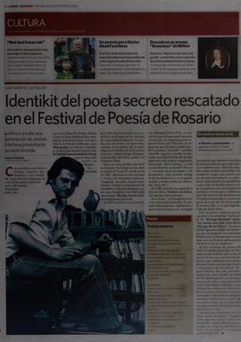 Identikit del poeta secreto rescatado en el Festival de Poesía de Rosario