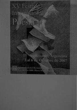 Se realiza XV Festival Internacional de Poesía de Rosario