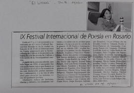IX Festival Internacional de Poesía en Rosario