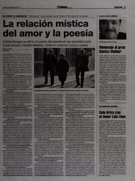 La relación mística del amor y la poesía