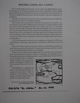 Rosario, capital de la poesía