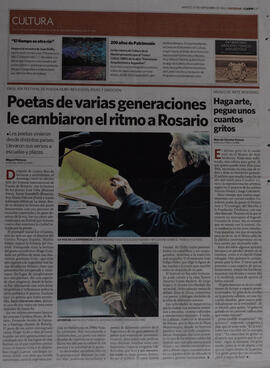 Poetas de varias generaciones le cambiaron el ritmo a Rosario