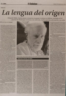 La lengua del origen