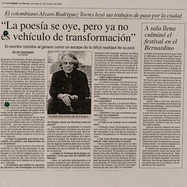 La poesía se oye, pero ya no es vehículo de transformación