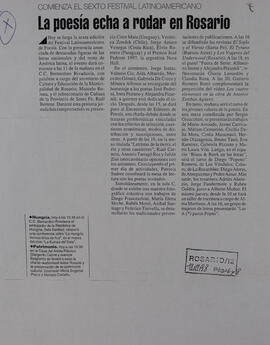 La poesía echa a rodar en Rosario