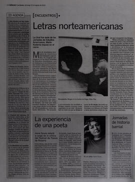 La experiencia de una poeta