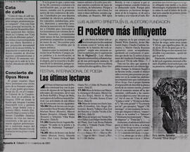 Festival Internacional de Poesía. Las últimas lecturas