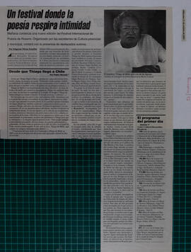 Un festival donde la poesía respira intimidad