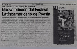 Nueva edición del Festival Latinoamericano de Poesía