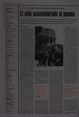 El oído acostumbrado al poema