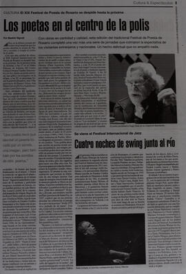 Los poetas en el centro de la polis