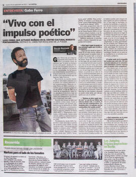 Vivo con el impulso poético