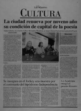 La ciudad renueva por noveno año su condición de capital de la poesía