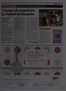 Tiempo de poesía en la ciudad de Rosario