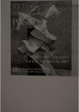 Se realiza XV Festival Internacional de Poesía de Rosario