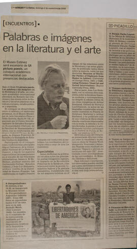 Palabras e imágenes en la literatura y el arte