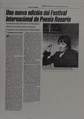 Una nueva edición del Festival Internacional de Poesía Rosario