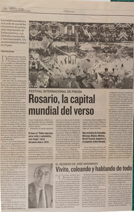 Rosario, la capital mundial del verso