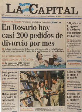 Leyó poemas a los presos que condenó (Título de tapa de la nota anterior)