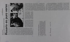 Rosario es puro verso