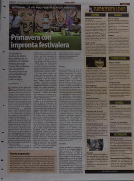 Primavera con impronta festivalera