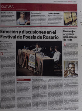 Emoción y discusiones en el Festival de Poesía de Rosario