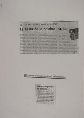 La fiesta de la palabra