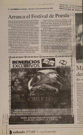 Arranca el Festival de Poesía